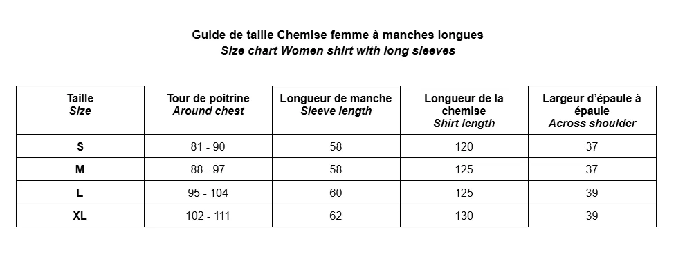 SIZE CHART WOMEN SHIRT.webp