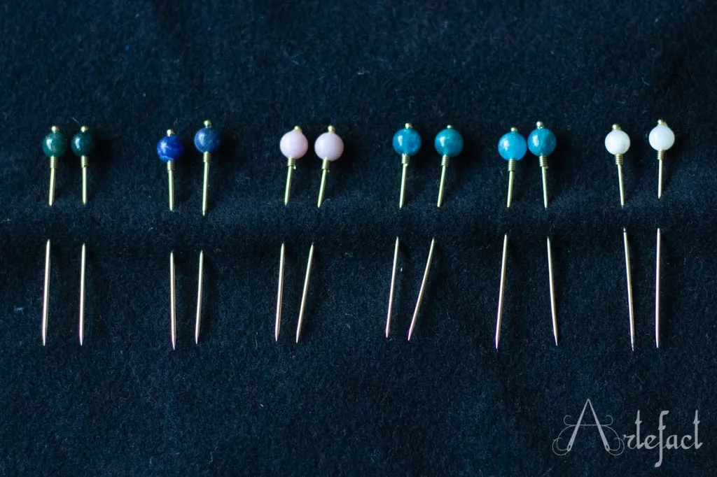 Pin with bead