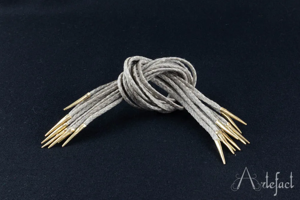 Waxed linen points